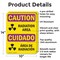 Signmission Radiation & Laser Sign, 14 in H x 10 in W, Aluminum, Rectangle OS-2PACK-CR-A-1014-L-10184 - alternate 4